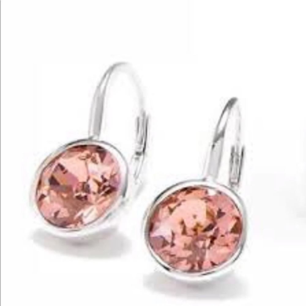 Exclusive Blush Rose Leverback Earrings